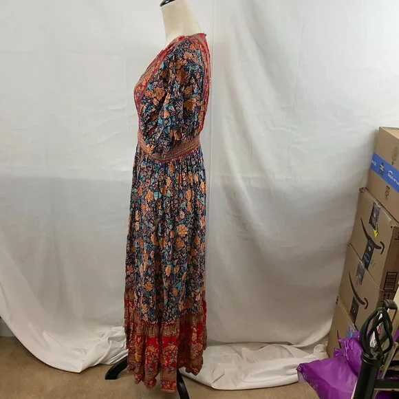 Baltic Born Floral Maxi Dress - Red and Blue - Picture 8 of 16